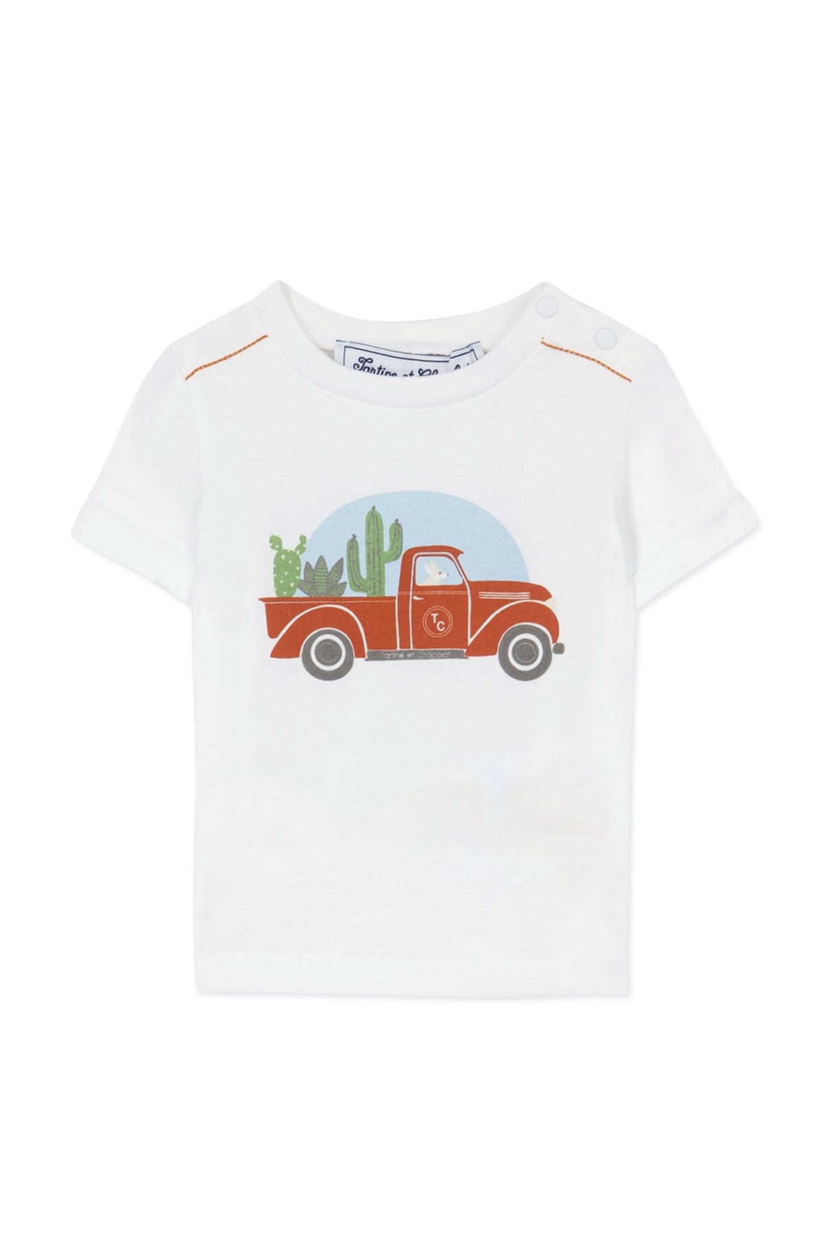 T-shirt Baby Road Trip - Fauve