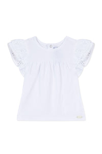 T-shirt Baby Fleur D'Hibiscus - Blanc