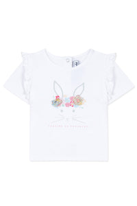 T-shirt Baby Jardin Tropical - Blanc