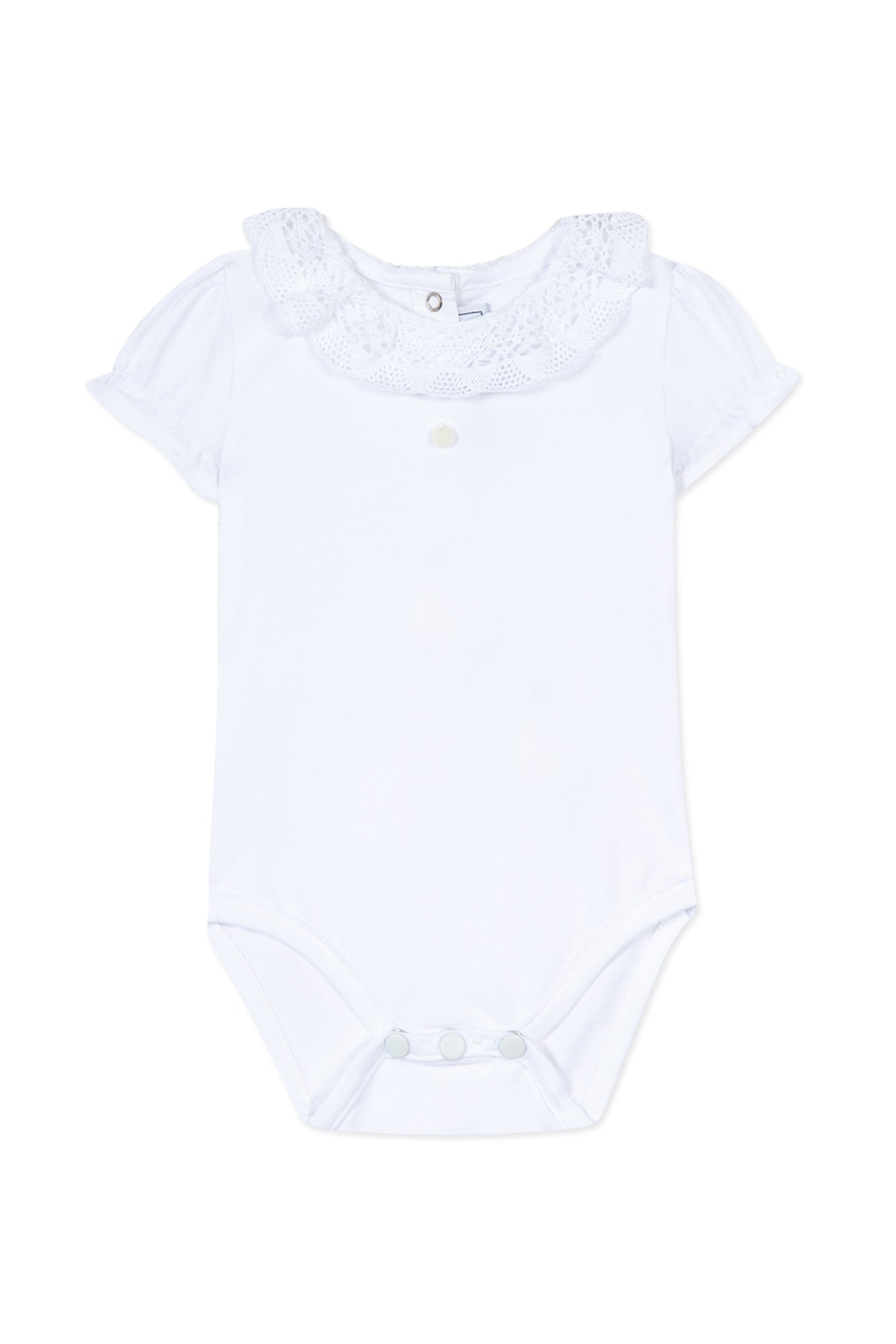 Fleur D'Hibiscus Baby Bodysuit - White