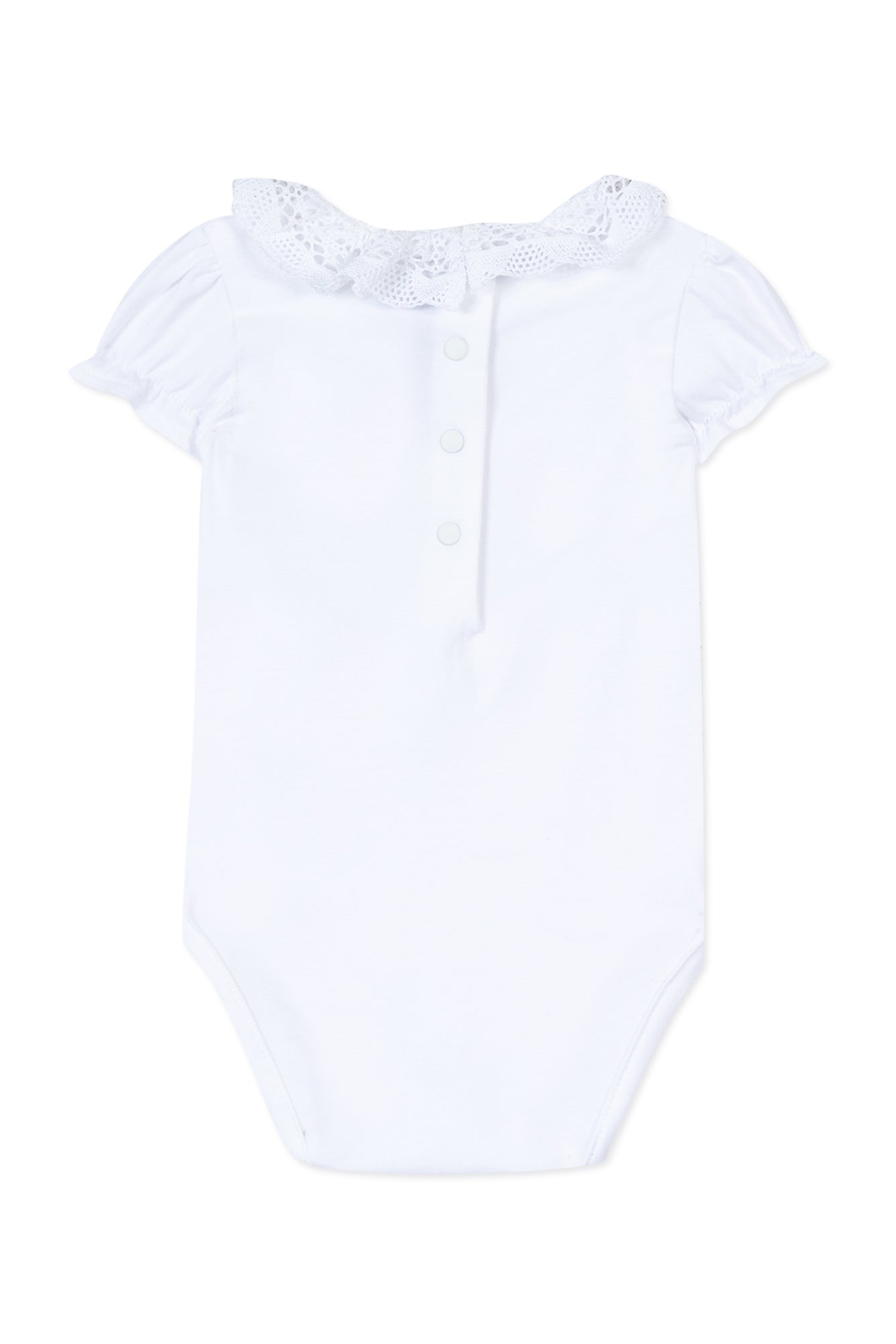 Fleur D'Hibiscus Baby Bodysuit - White