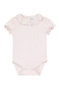 Jardin Tropical Baby Bodysuit - Pale Pink