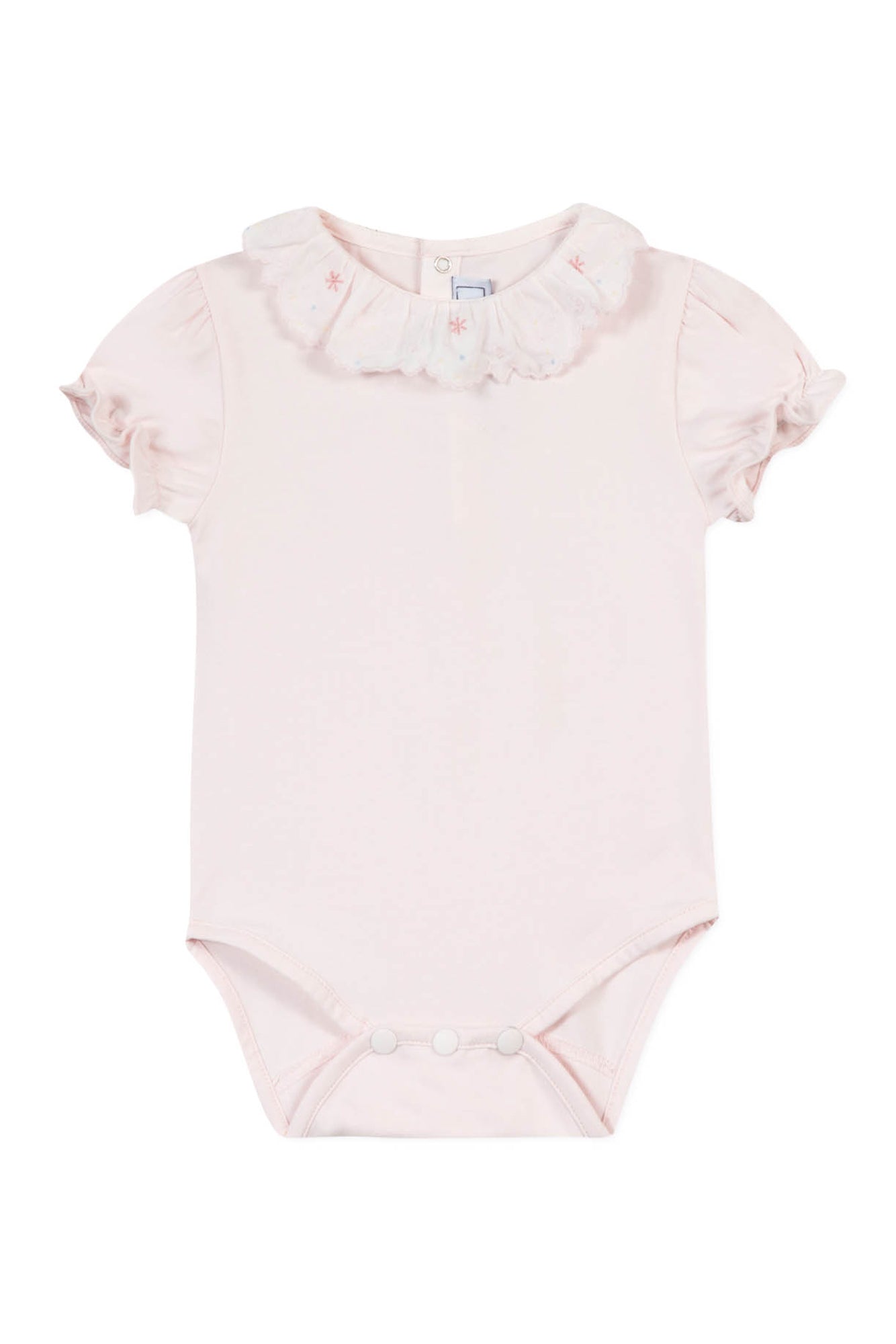 Jardin Tropical Baby Bodysuit - Pale Pink