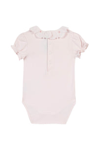 Jardin Tropical Baby Bodysuit - Pale Pink