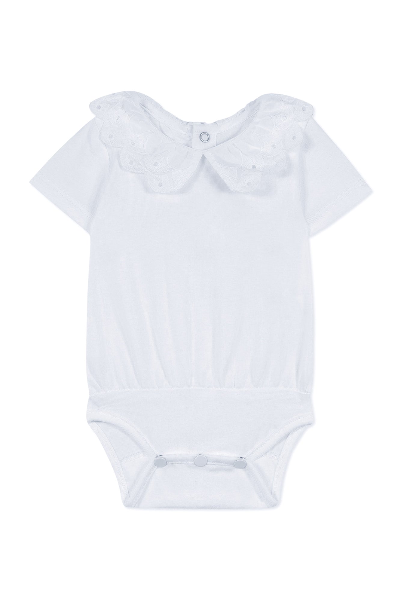 Jardin Tropical Baby Bodysuit - White