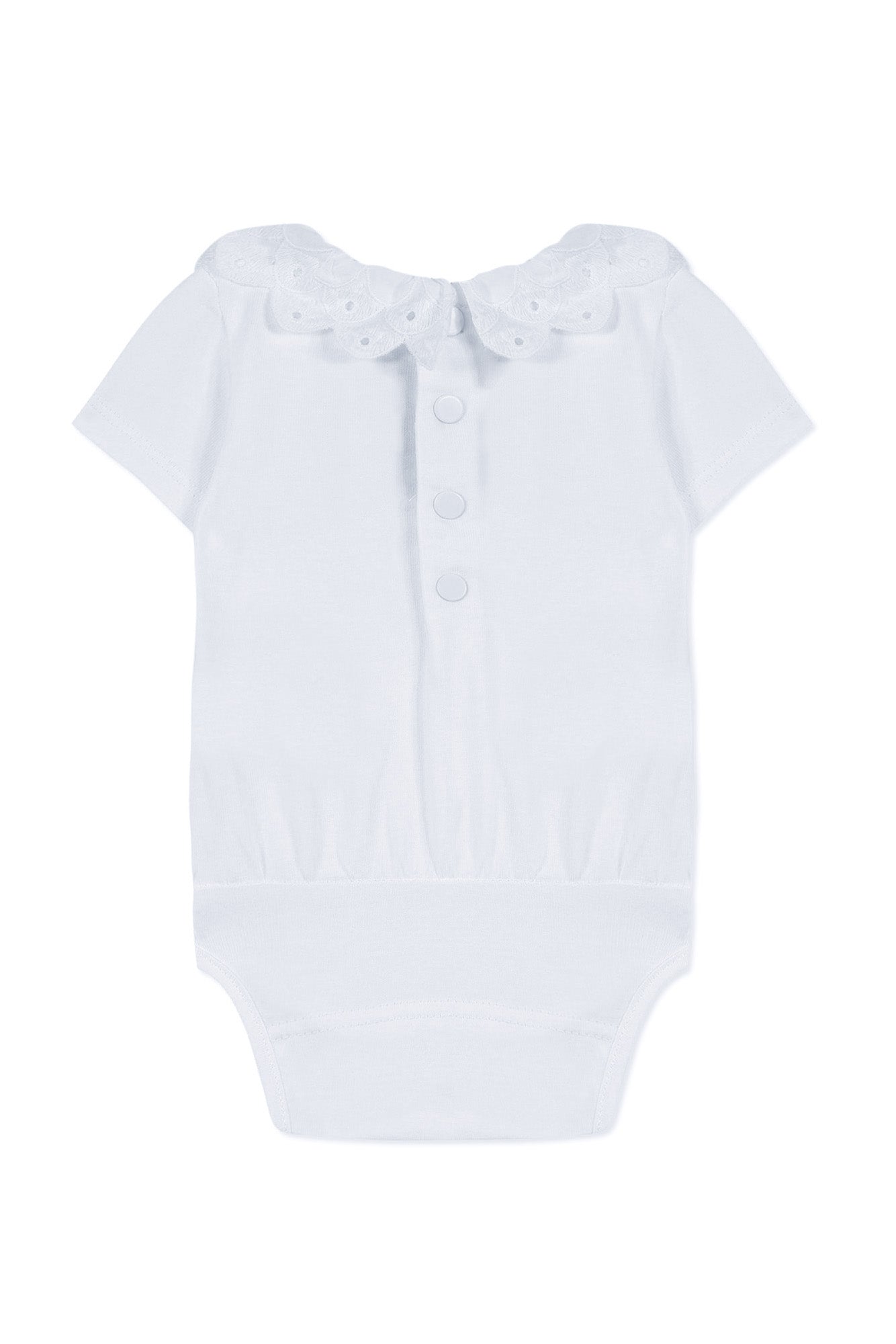 Jardin Tropical Baby Bodysuit - White