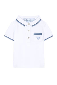 Baby Road Trip polo shirt - White