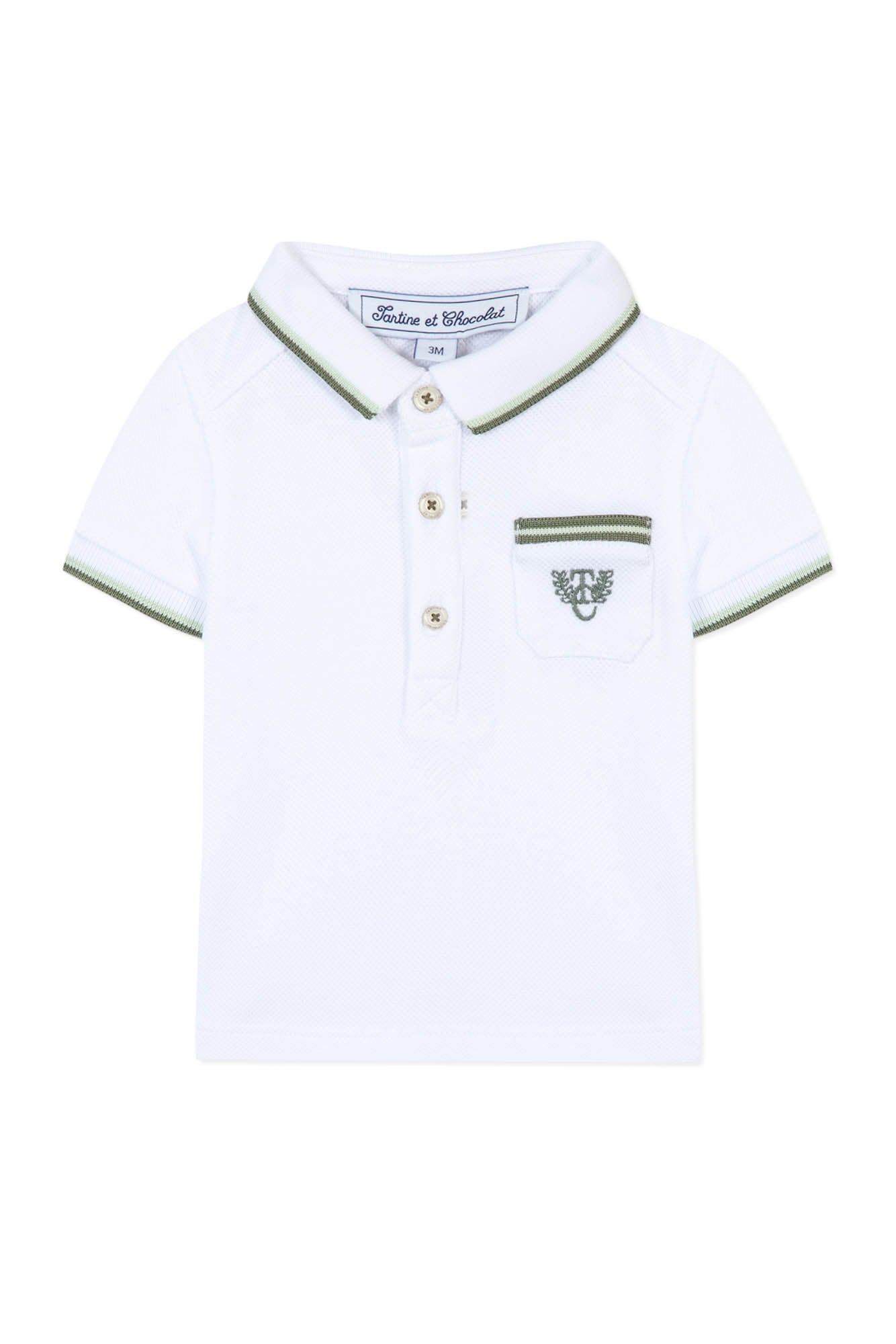 Jardin Secret Baby polo shirt - Laurier