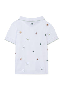 Baby Jardin Secret polo shirt - Water green