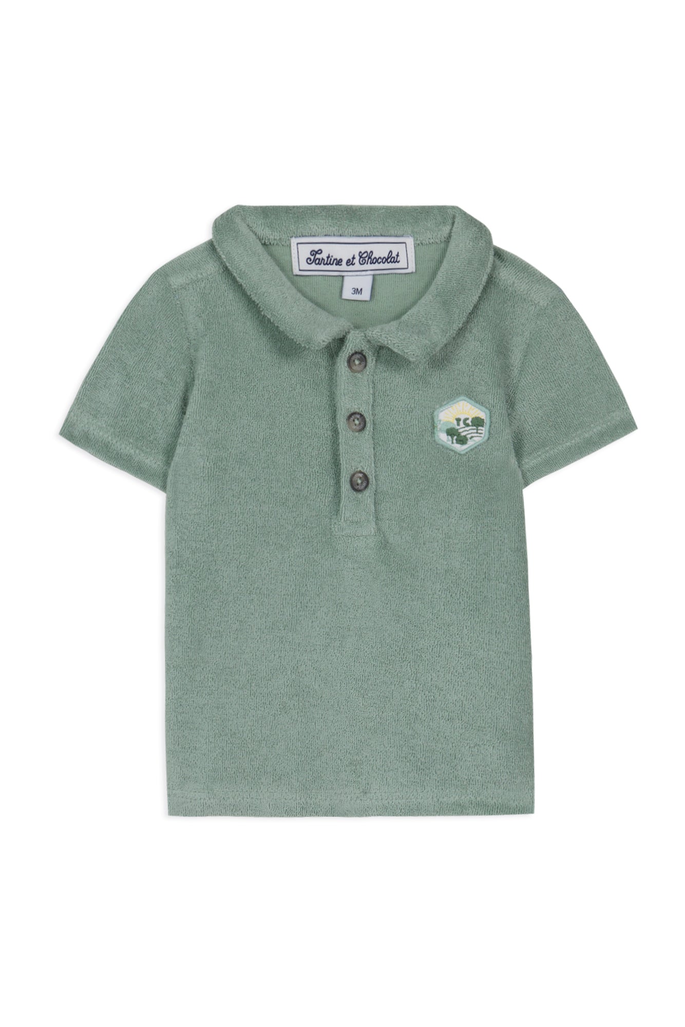 Baby Jardin Secret polo shirt - Washed Laurel