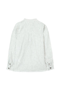 Chemise Jardin Secret en lin mélangé - Laurier