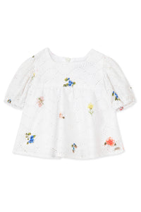 Blouse Baby Fleur D'Hibiscus - Blanc
