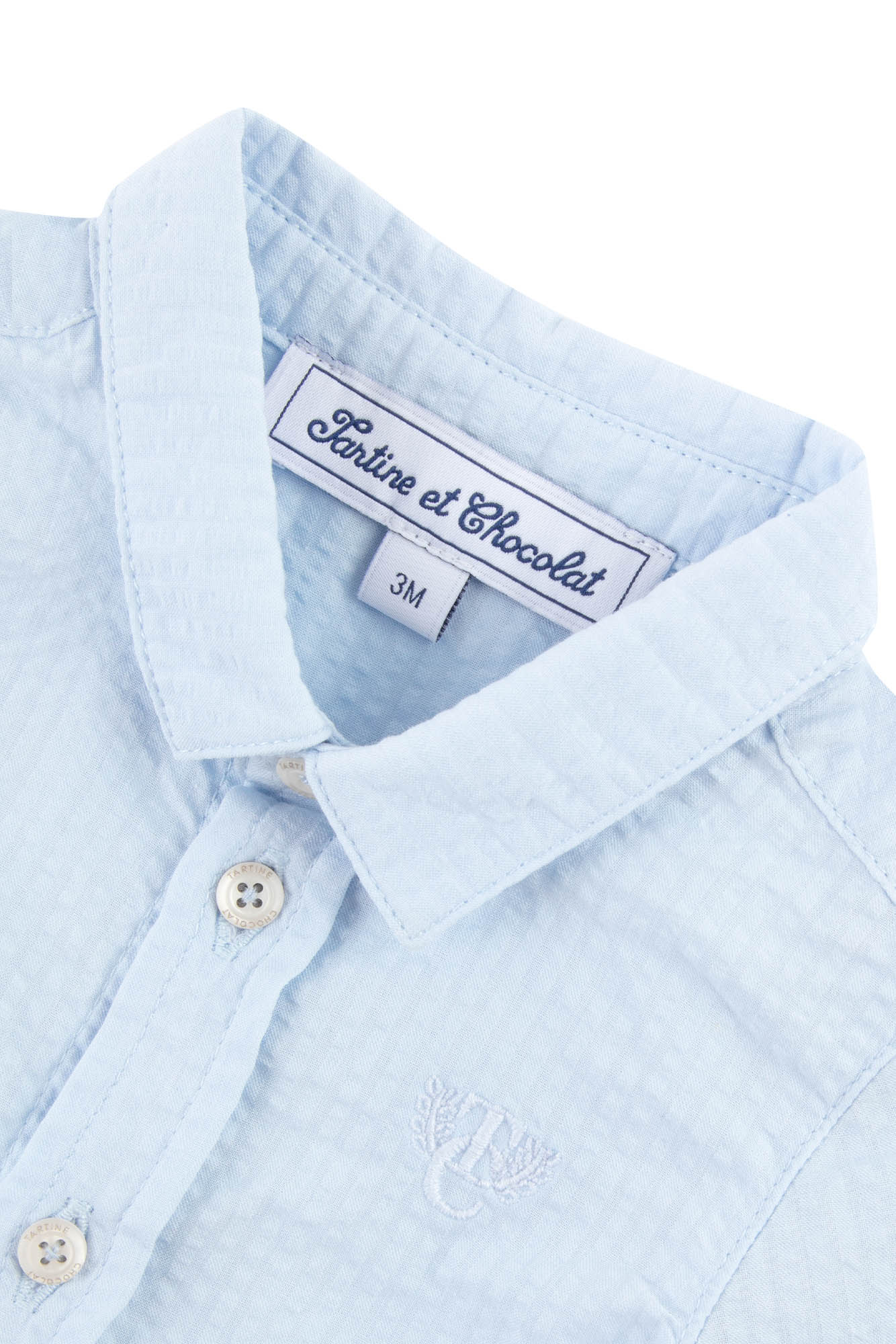 Chemise Baby Avenue De La Mer - Ciel