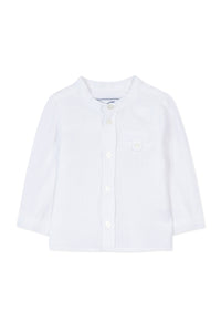 Baby Ceremonie linen shirt - White