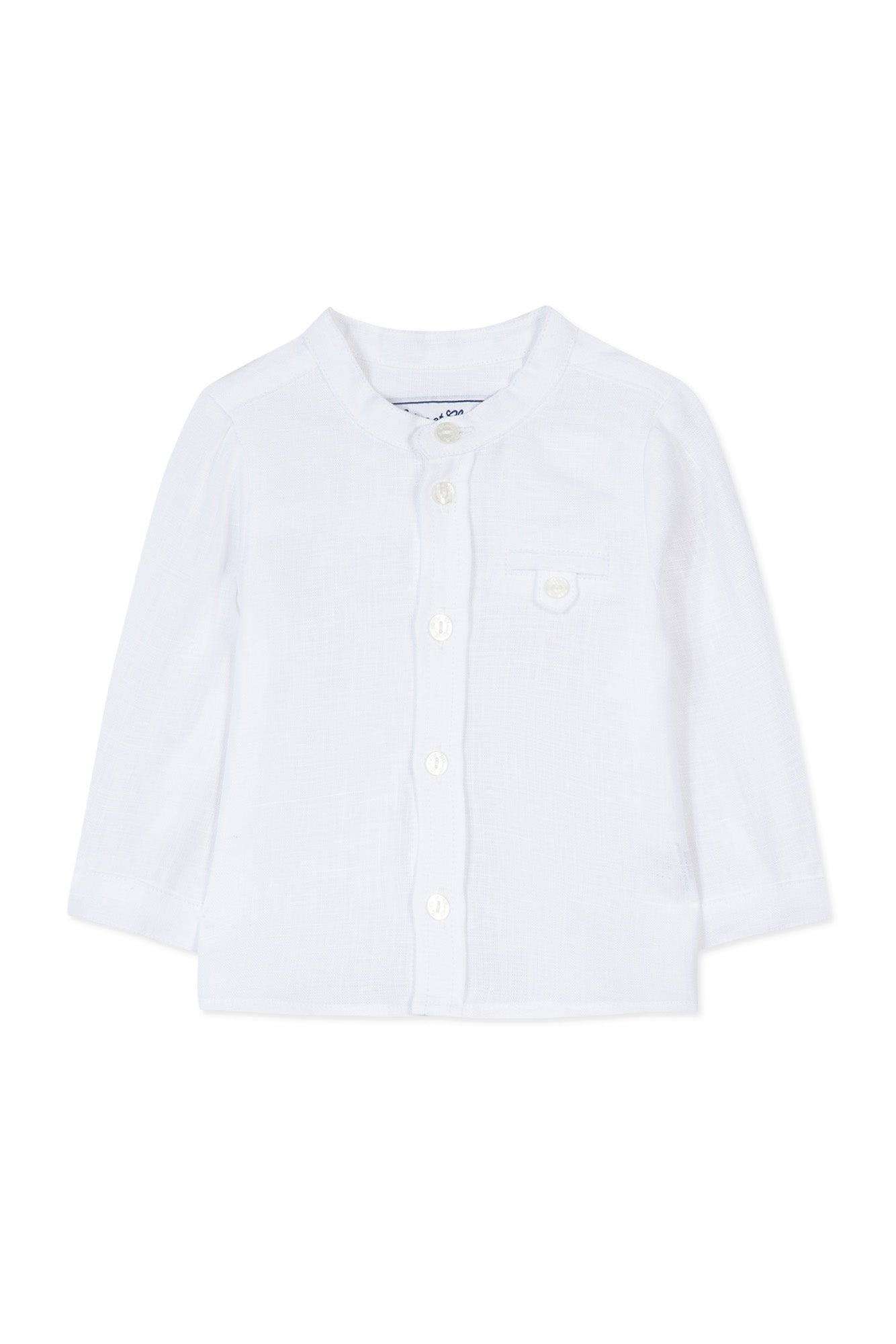 Baby Ceremonie linen shirt - White
