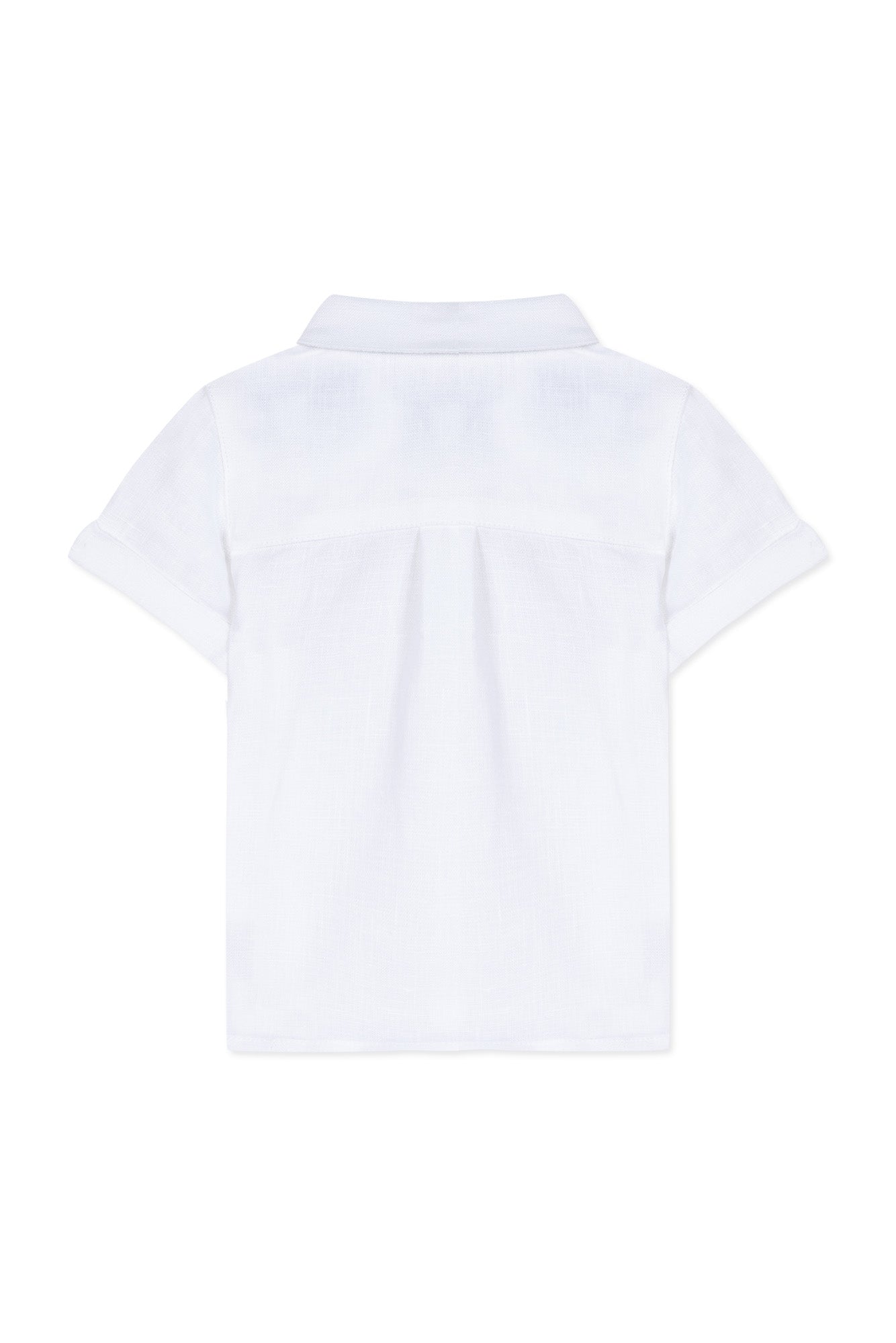 Baby Ceremonie linen shirt - White