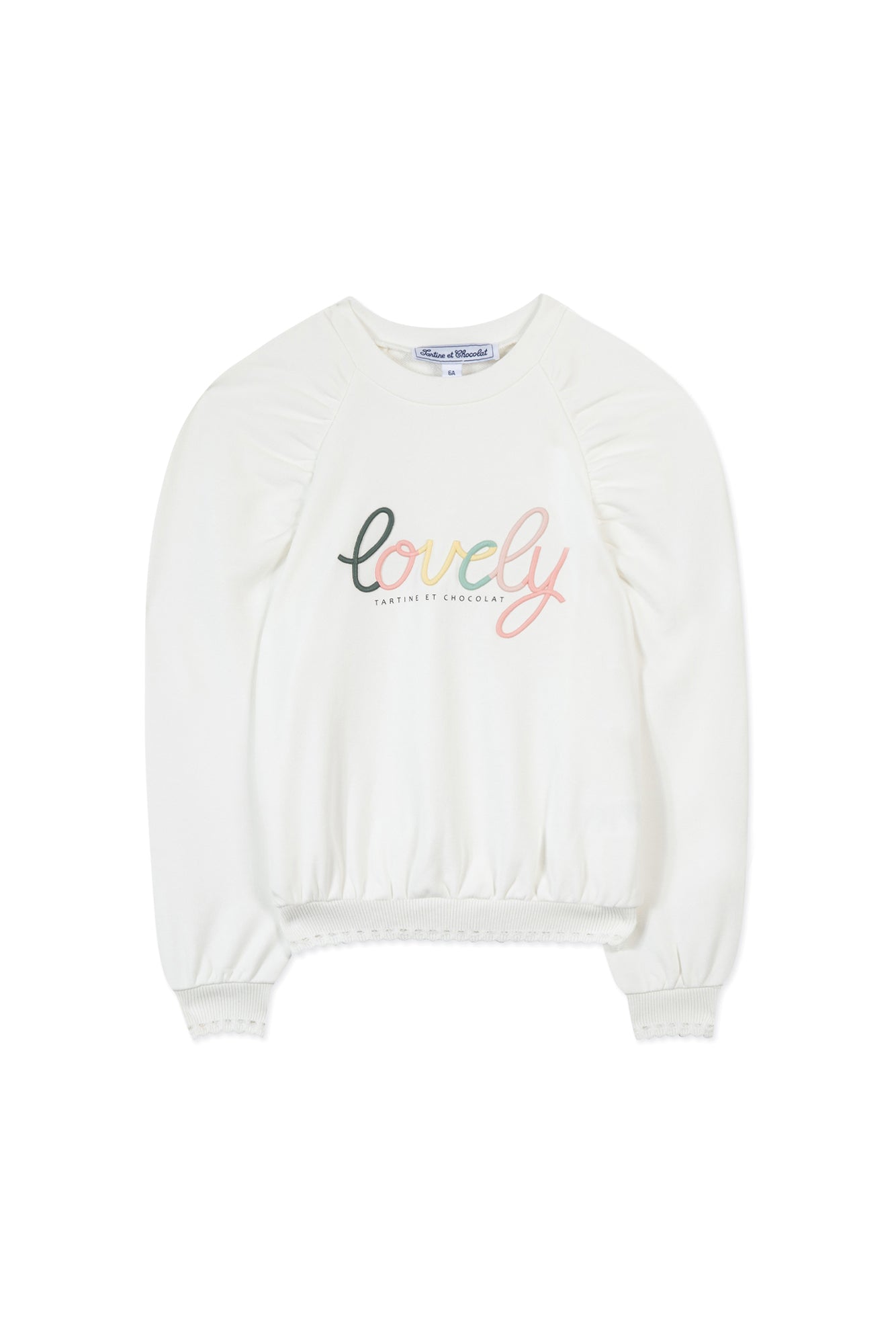Promenade Romantique sweatshirt - Mother-of-pearl