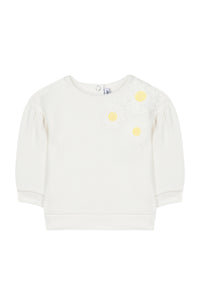 Baby Jardin Tropical sweatshirt - Mother of pearl