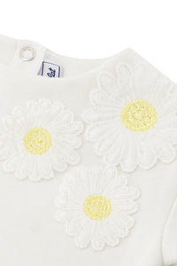Baby Jardin Tropical sweatshirt - Mother of pearl