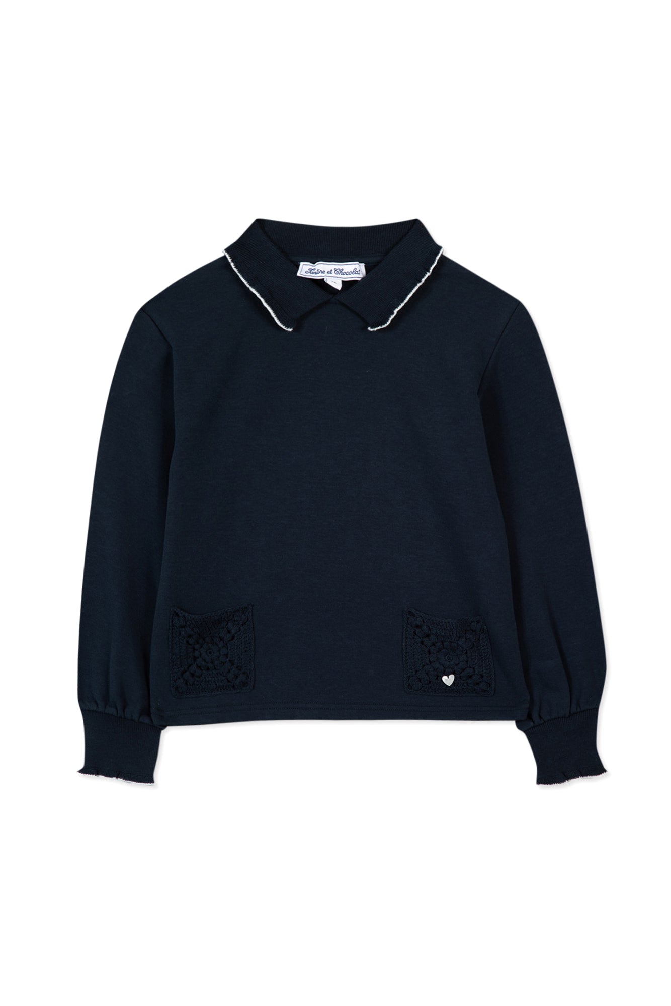 Fleur D'Hibiscus Sweatshirt - Navy