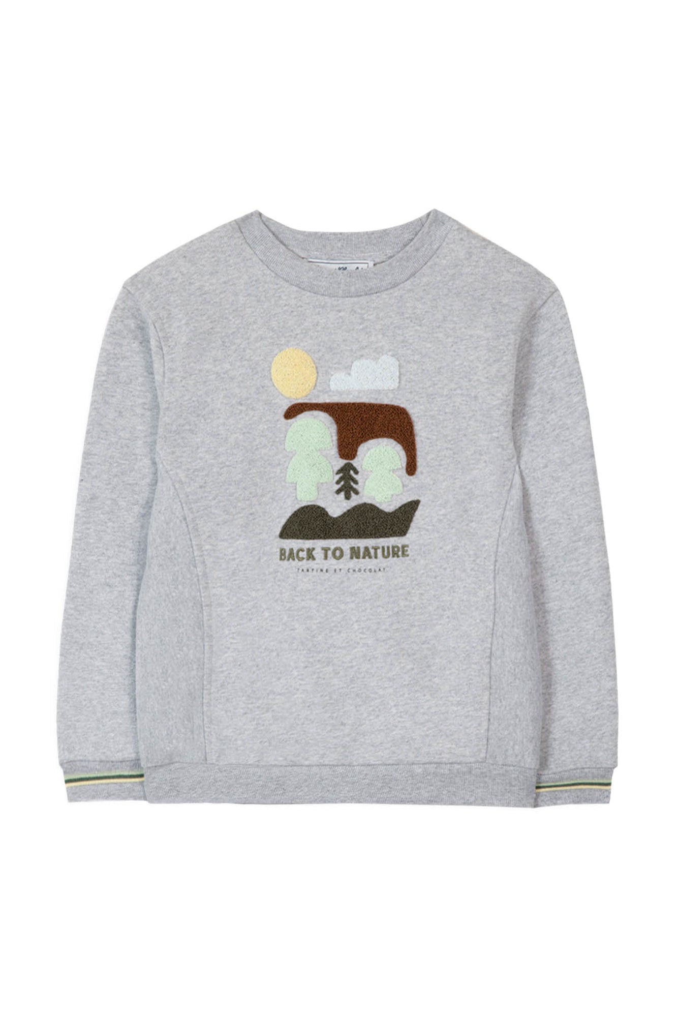 Sweat-shirt Jardin Secret - Gris Chiné
