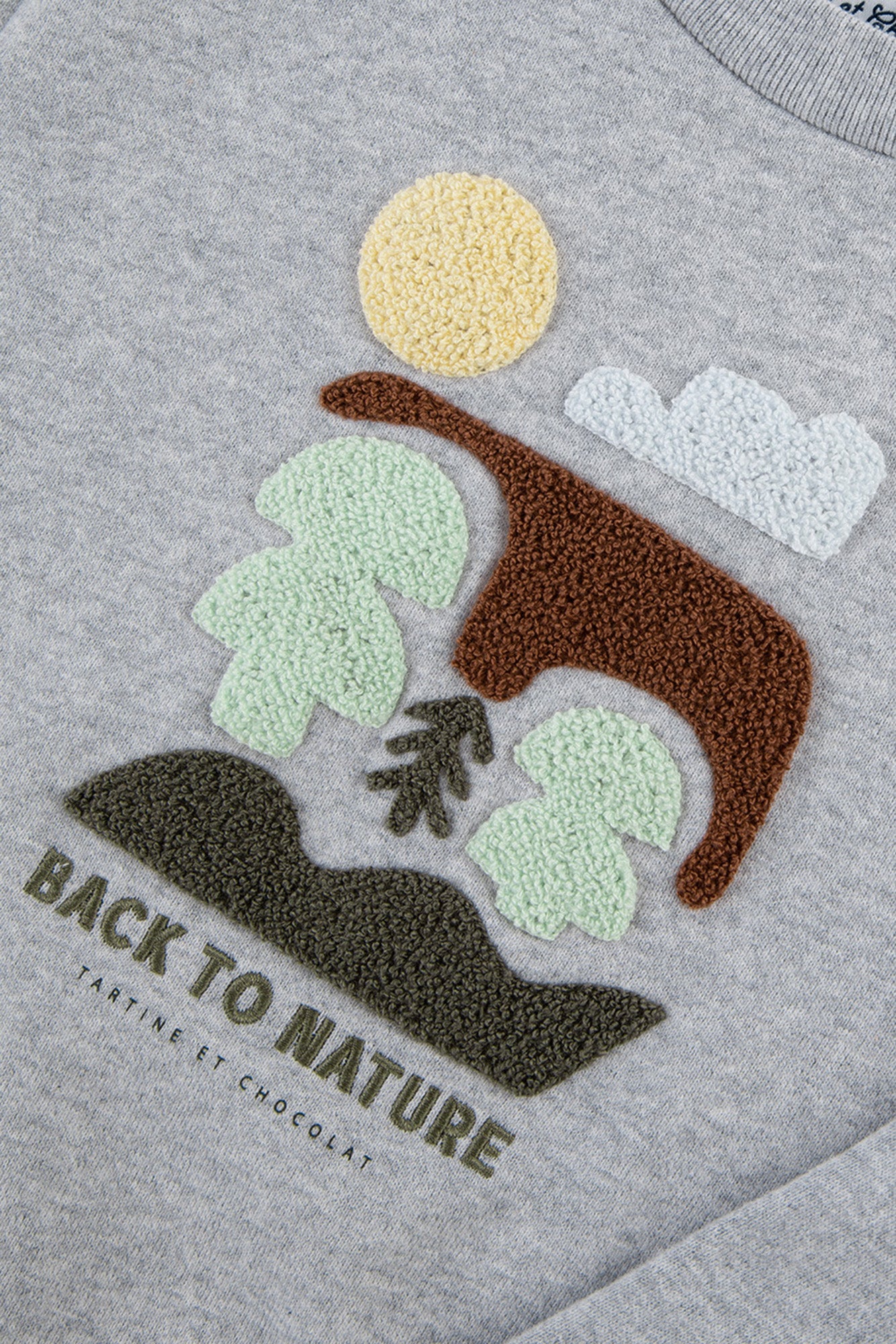 Sweat-shirt Jardin Secret - Gris Chiné