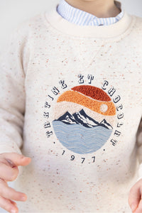 Baby Road Trip Sweatshirt - Mottled Linen
