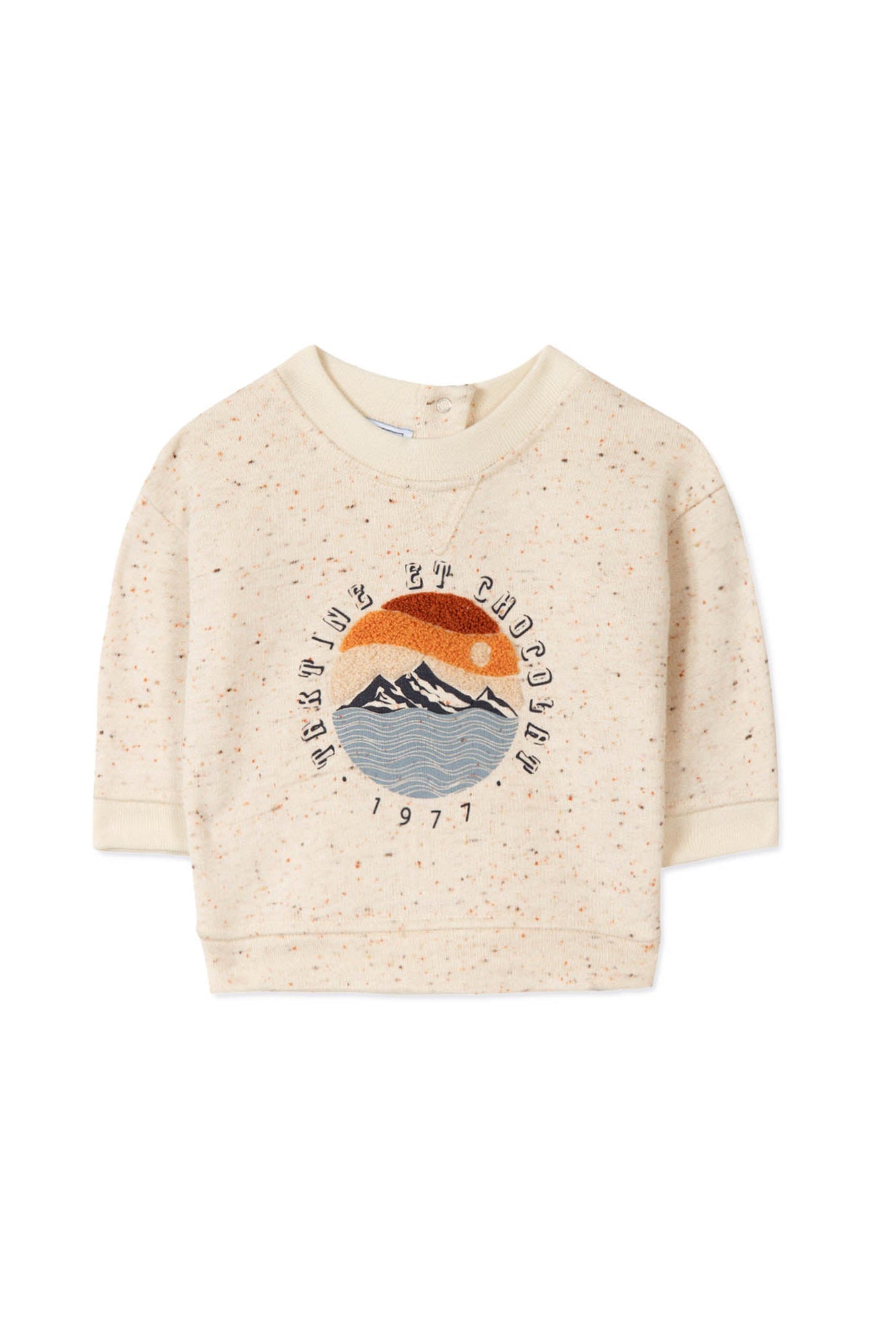 Baby Road Trip Sweatshirt - Mottled Linen