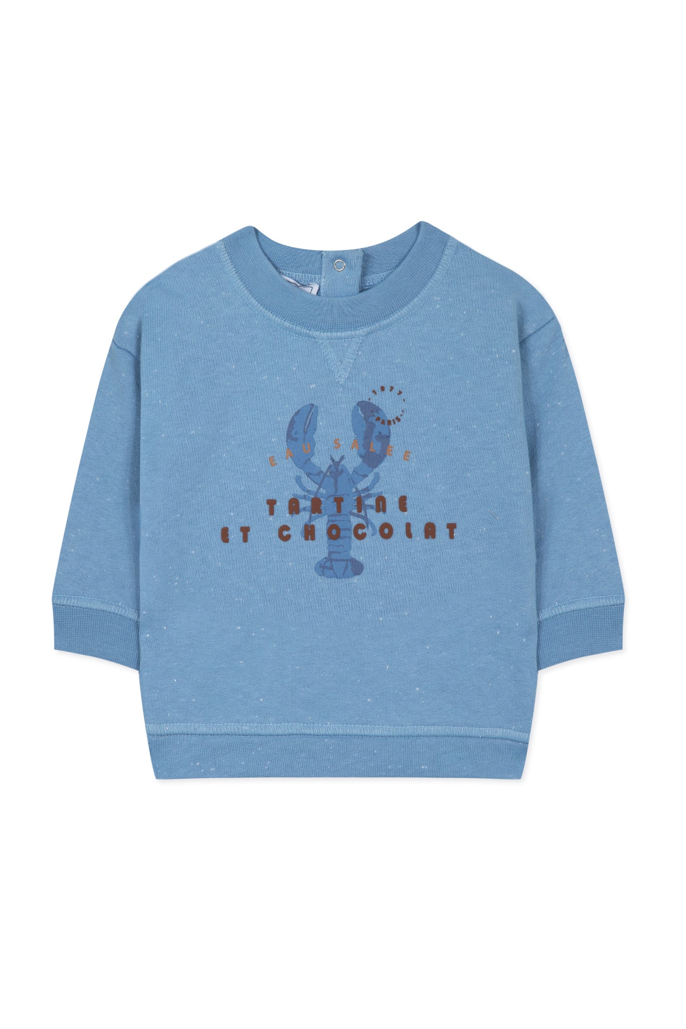 Baby Avenue De La Mer sweatshirt - Azur