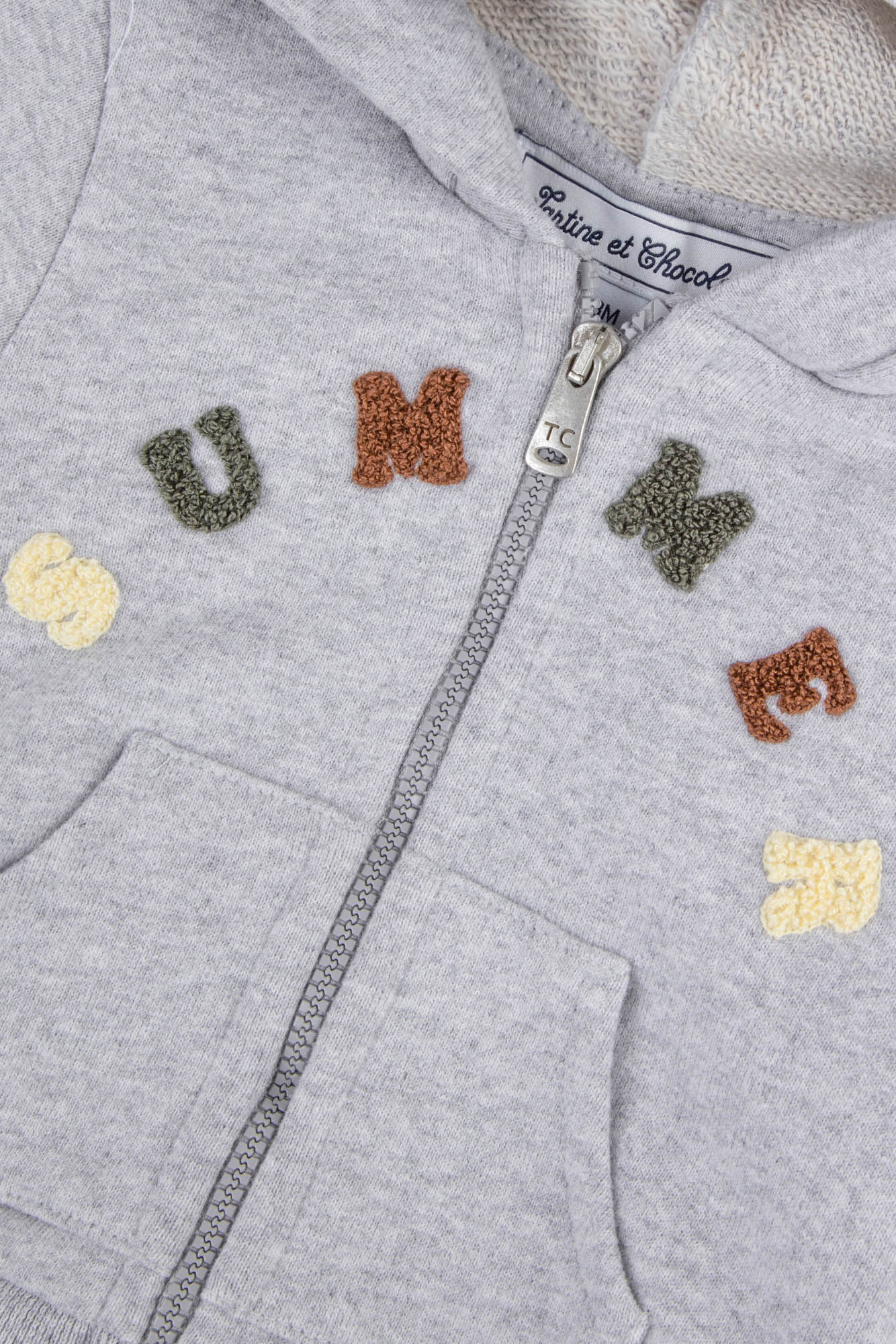 Jardin Secret Baby Vest - Mottled Grey