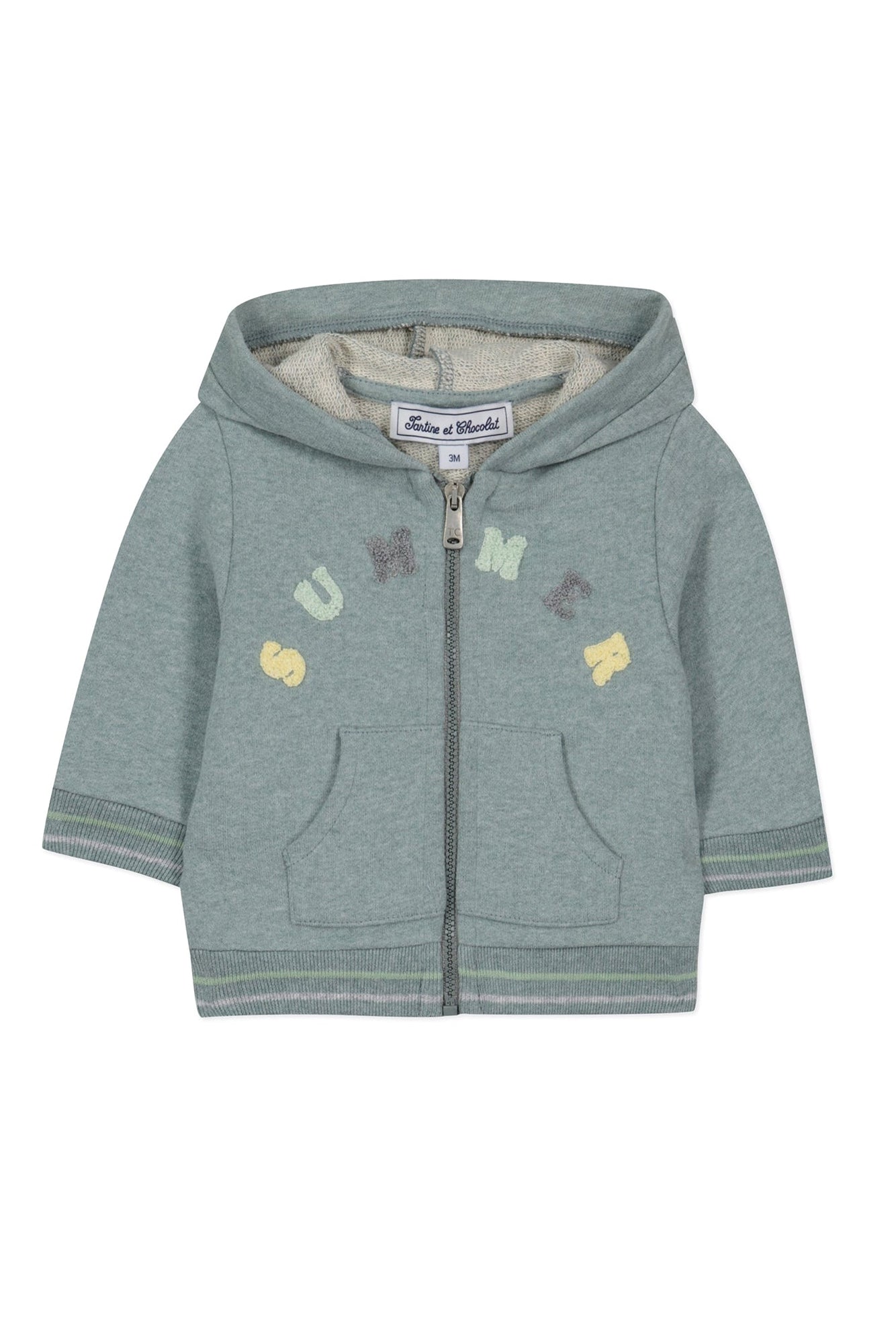 Jardin Secret Baby Vest - Washed Mottled Laurel
