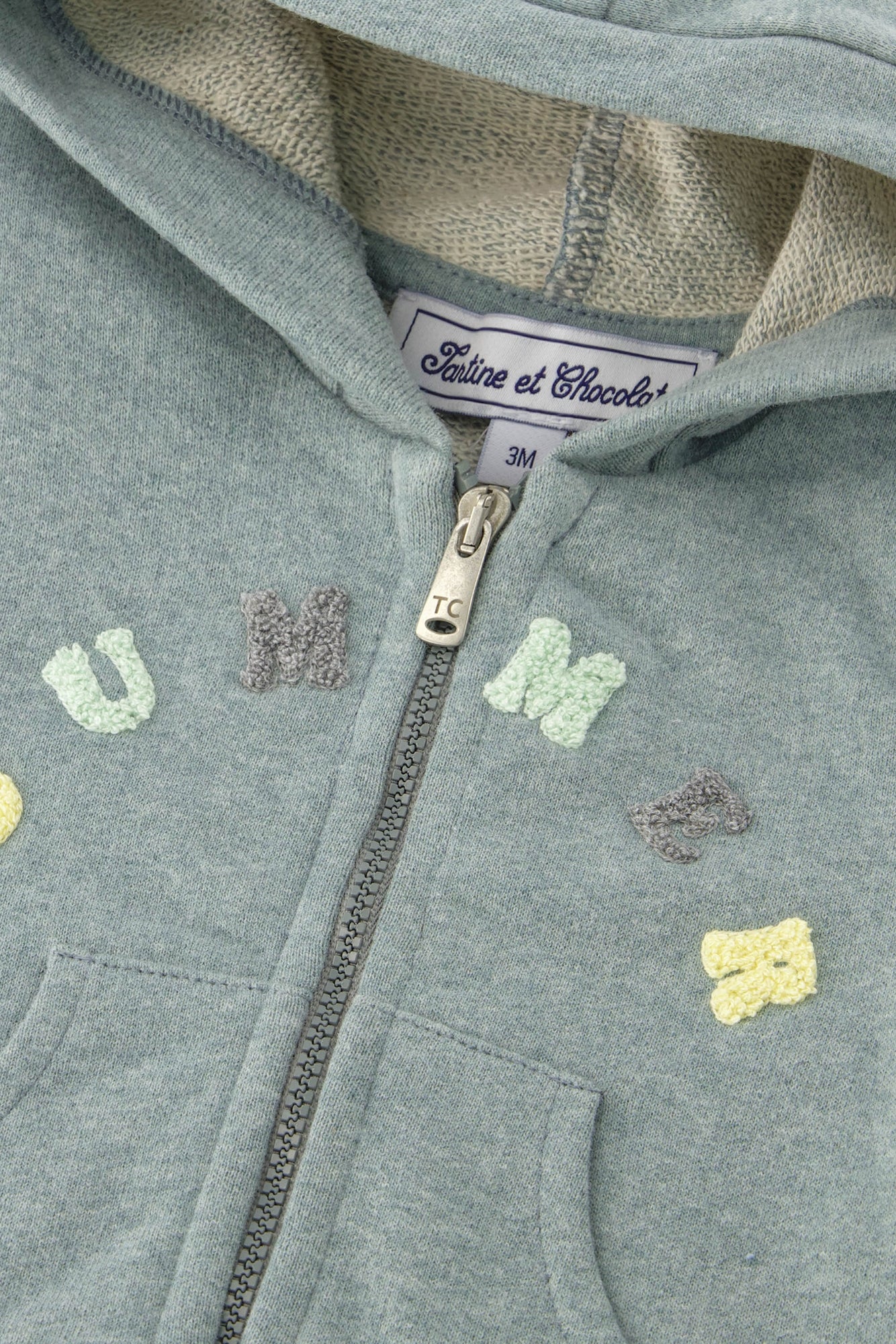 Jardin Secret Baby Vest - Washed Mottled Laurel