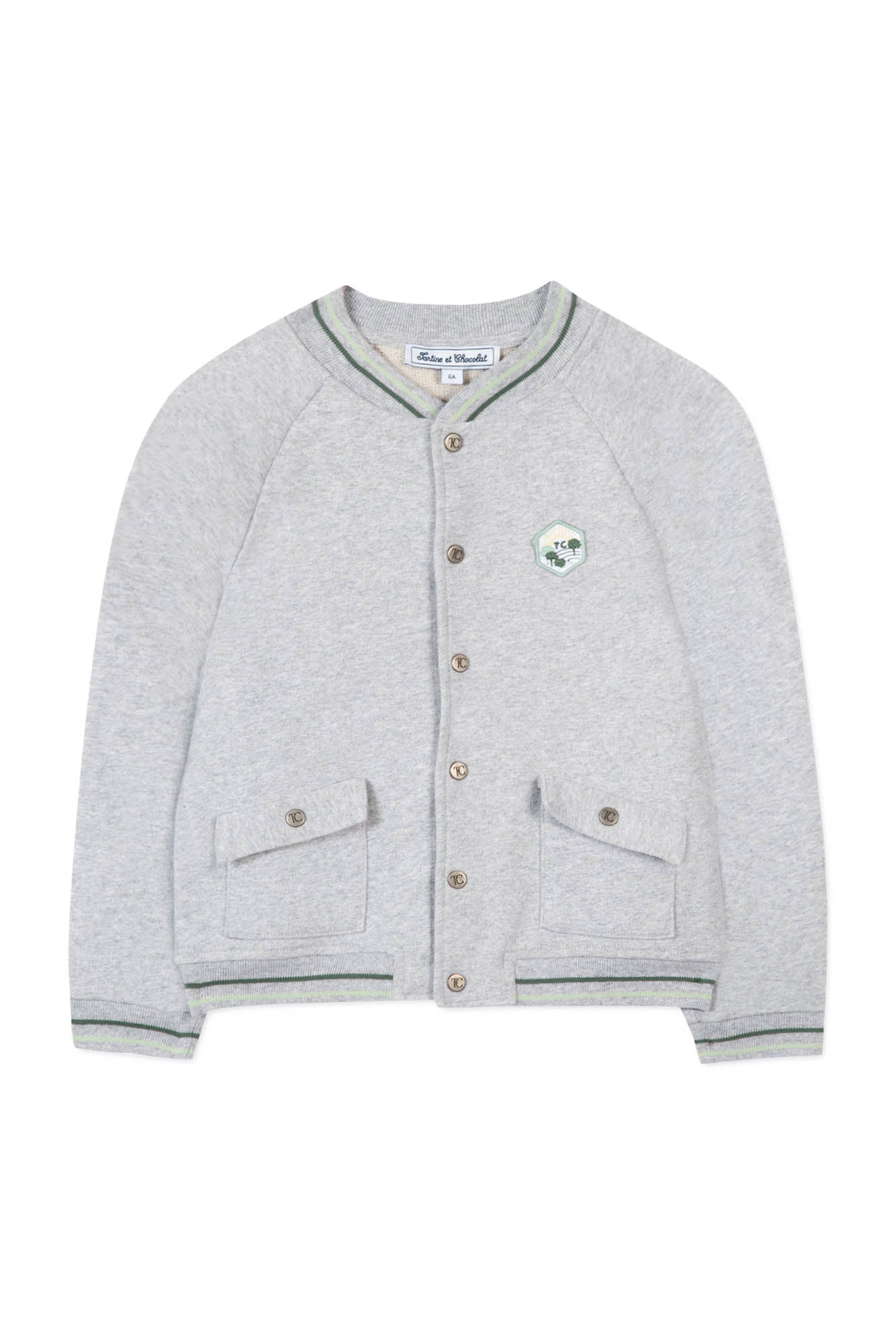 Gilet Jardin Secret - Gris Chiné
