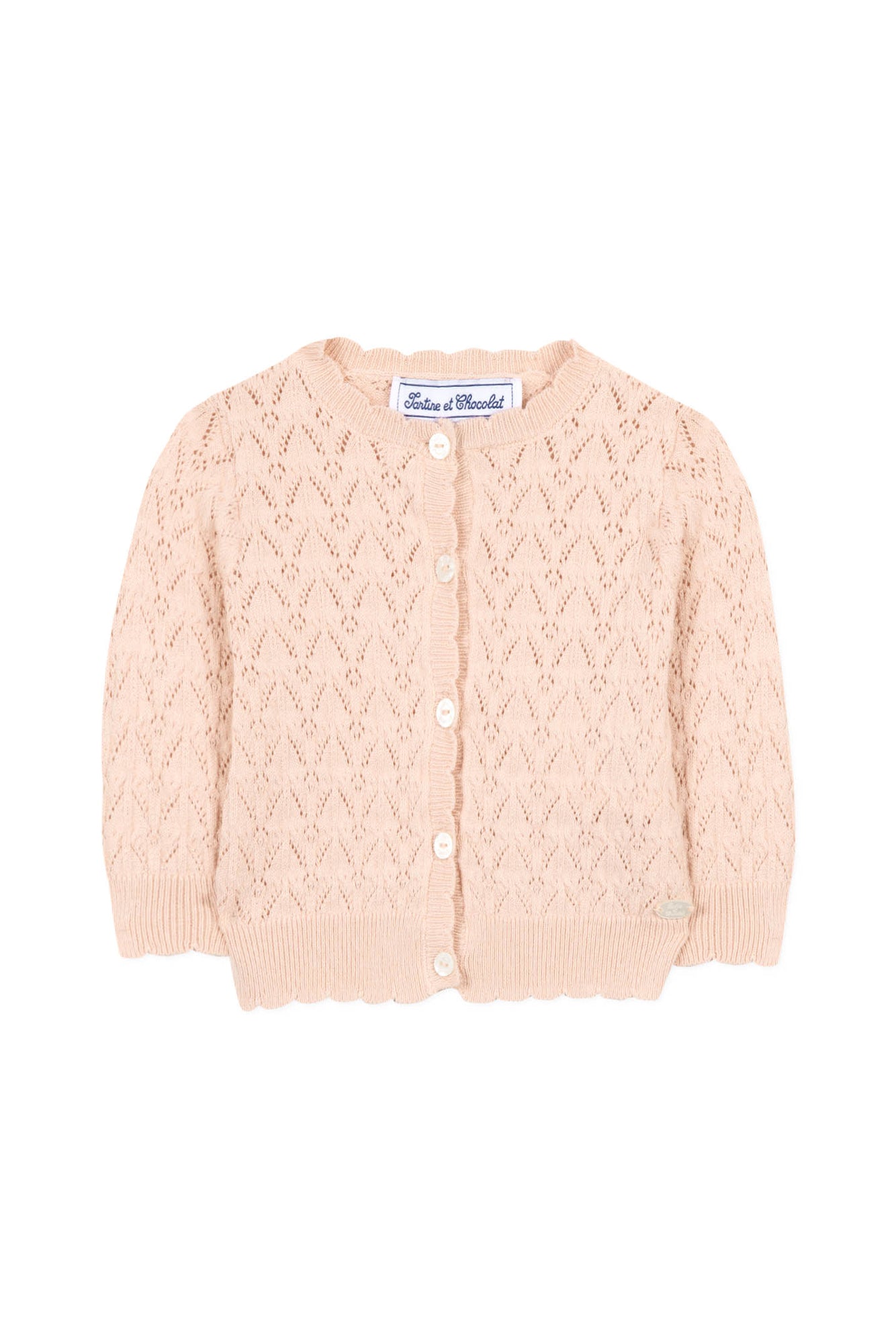 Cardigan Baby Petit Air Campagne - Pêche Clair