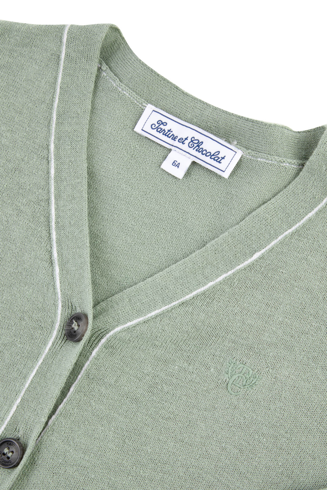 Jardin Secret Linen cardigan - Laurier Lave