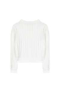 Cardigan Bord De Mer - Blanc Off White