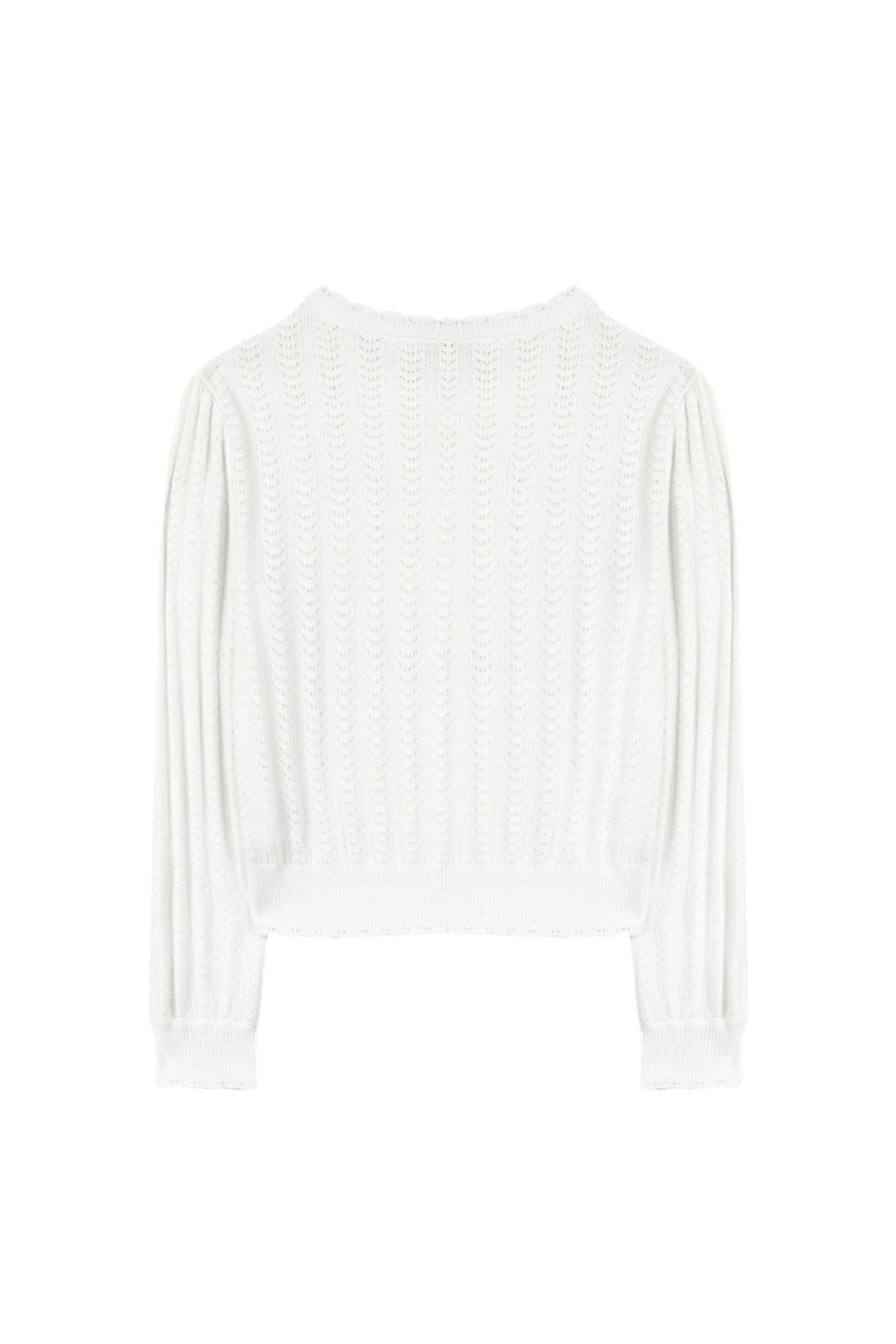 Cardigan Bord De Mer - Blanc Off White