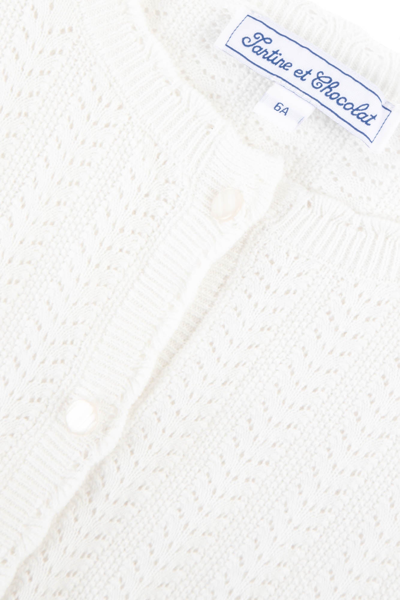 Cardigan Bord De Mer - Blanc Off White