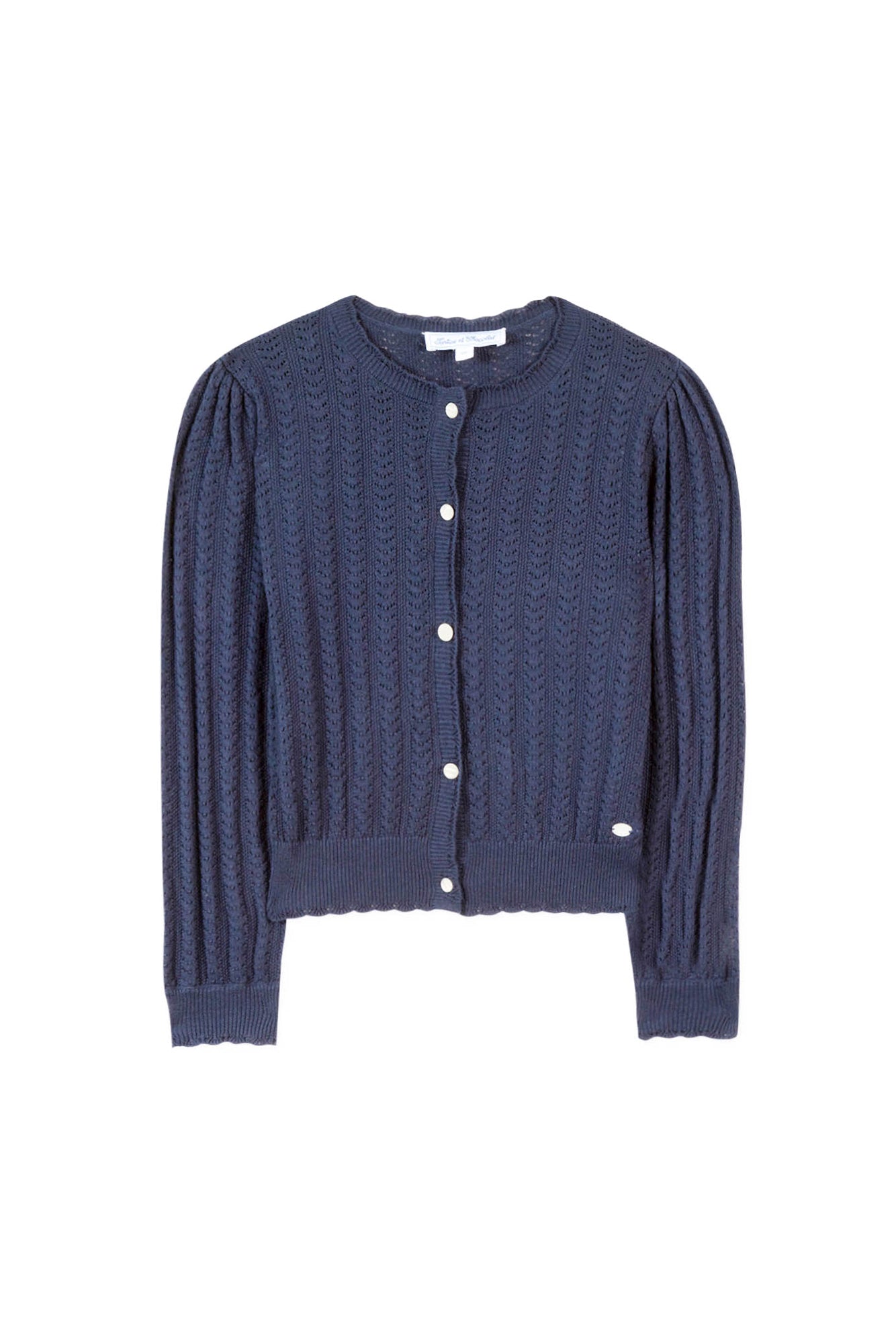 Cardigan Fleur D'Hibiscus - Marine