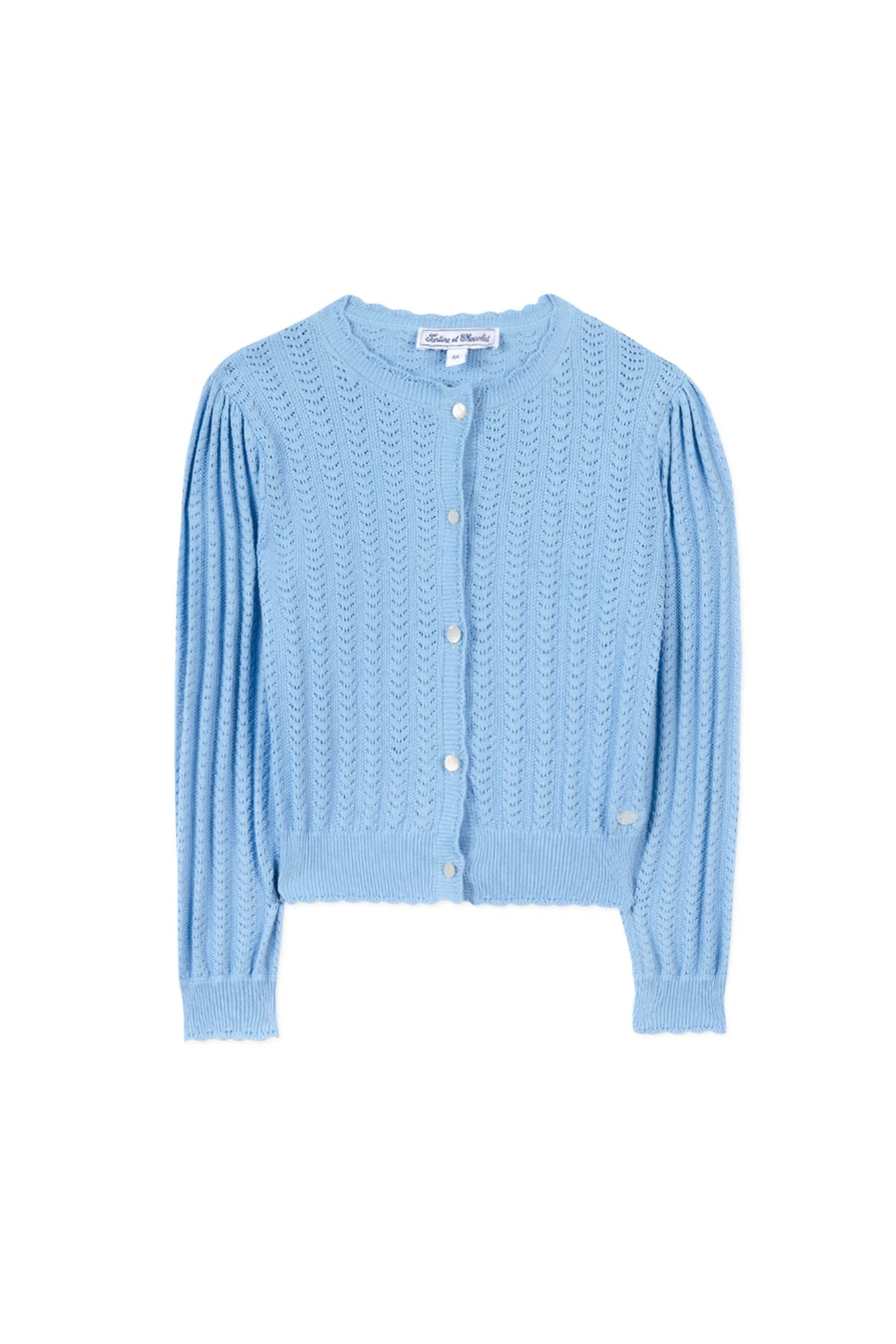 Cardigan Bord De Mer - Cornflower