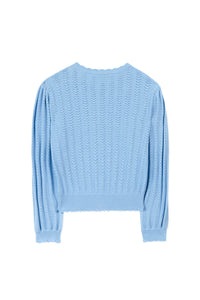 Cardigan Bord De Mer - Cornflower