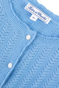Cardigan Bord De Mer - Cornflower