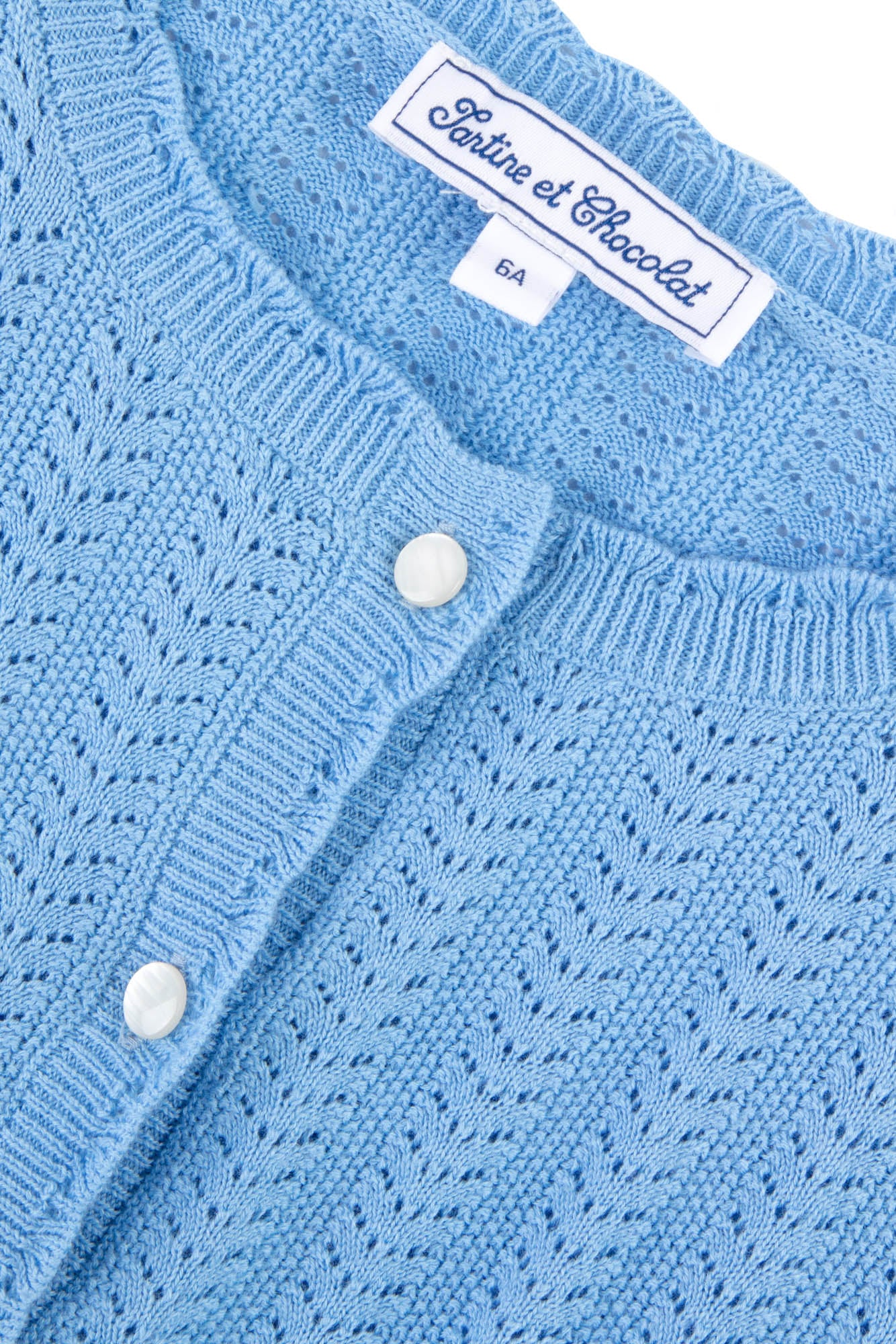 Cardigan Bord De Mer - Cornflower