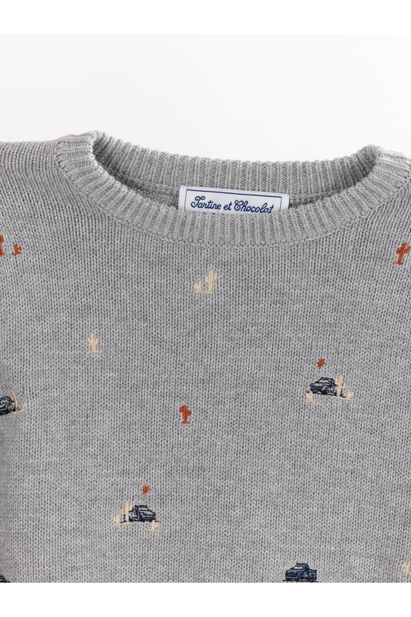 Pull Road Trip - Gris Clair Chiné