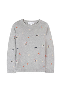 Pull Road Trip - Gris Clair Chiné