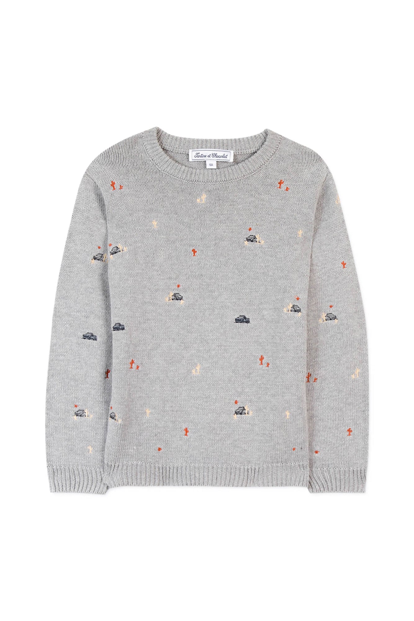 Pull Road Trip - Gris Clair Chiné