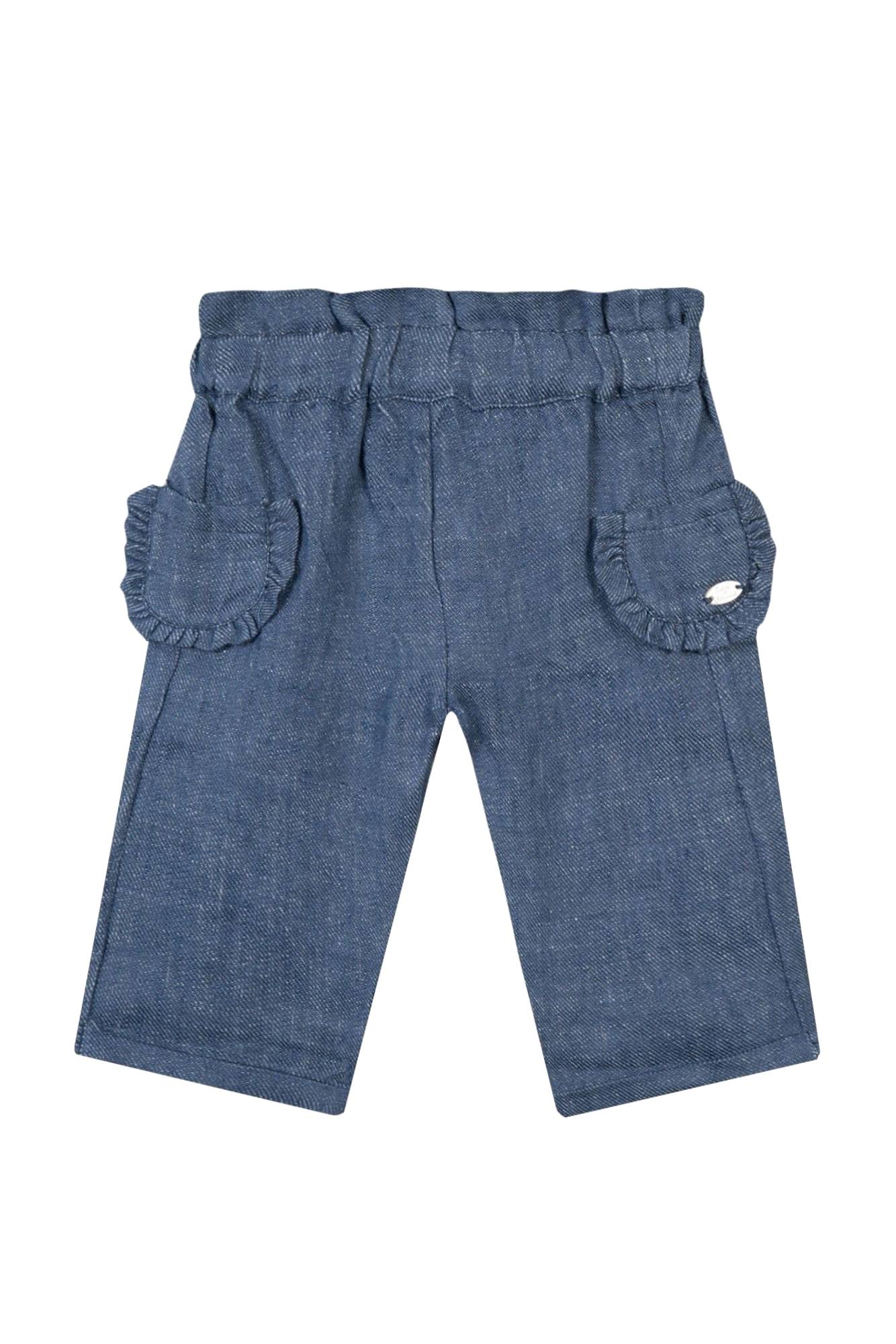 Baby Jardin d'éte linen trousers - Indigo