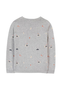 Pull Road Trip - Gris Clair Chiné