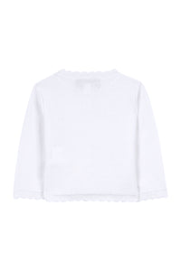 Baby Promenade Romantique cardigan - Mother-of-pearl