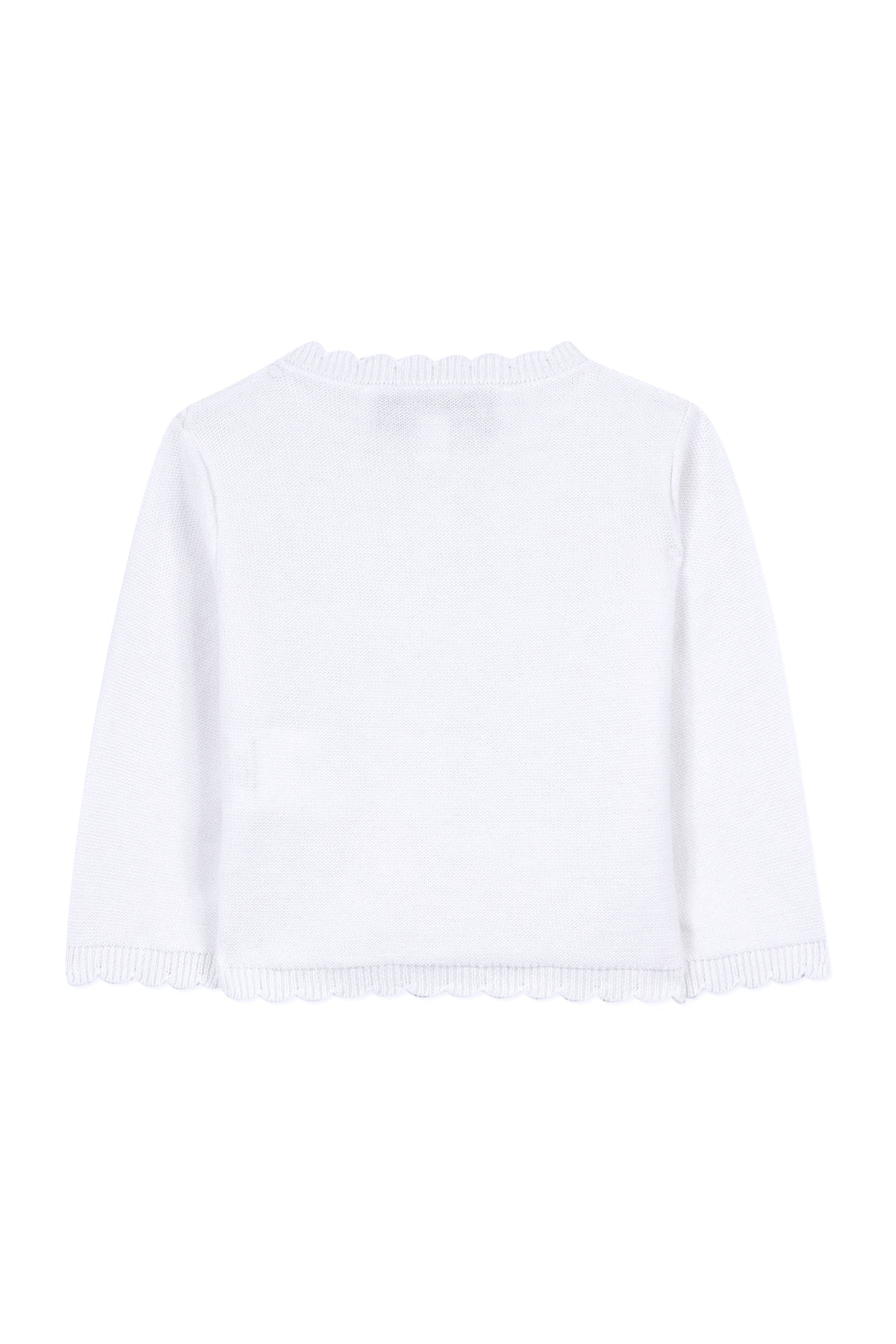 Baby Promenade Romantique cardigan - Mother-of-pearl